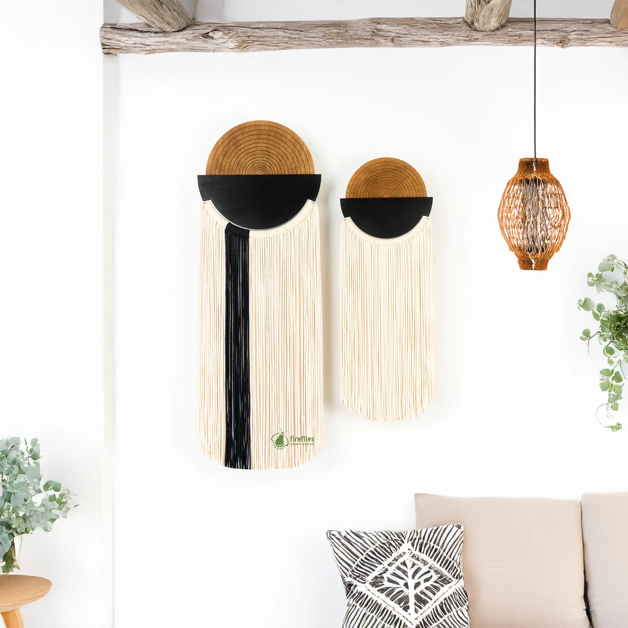 Translation missing: en.macrame fiber wall art for boho hallway decoration : Hallway & Entryway Accents