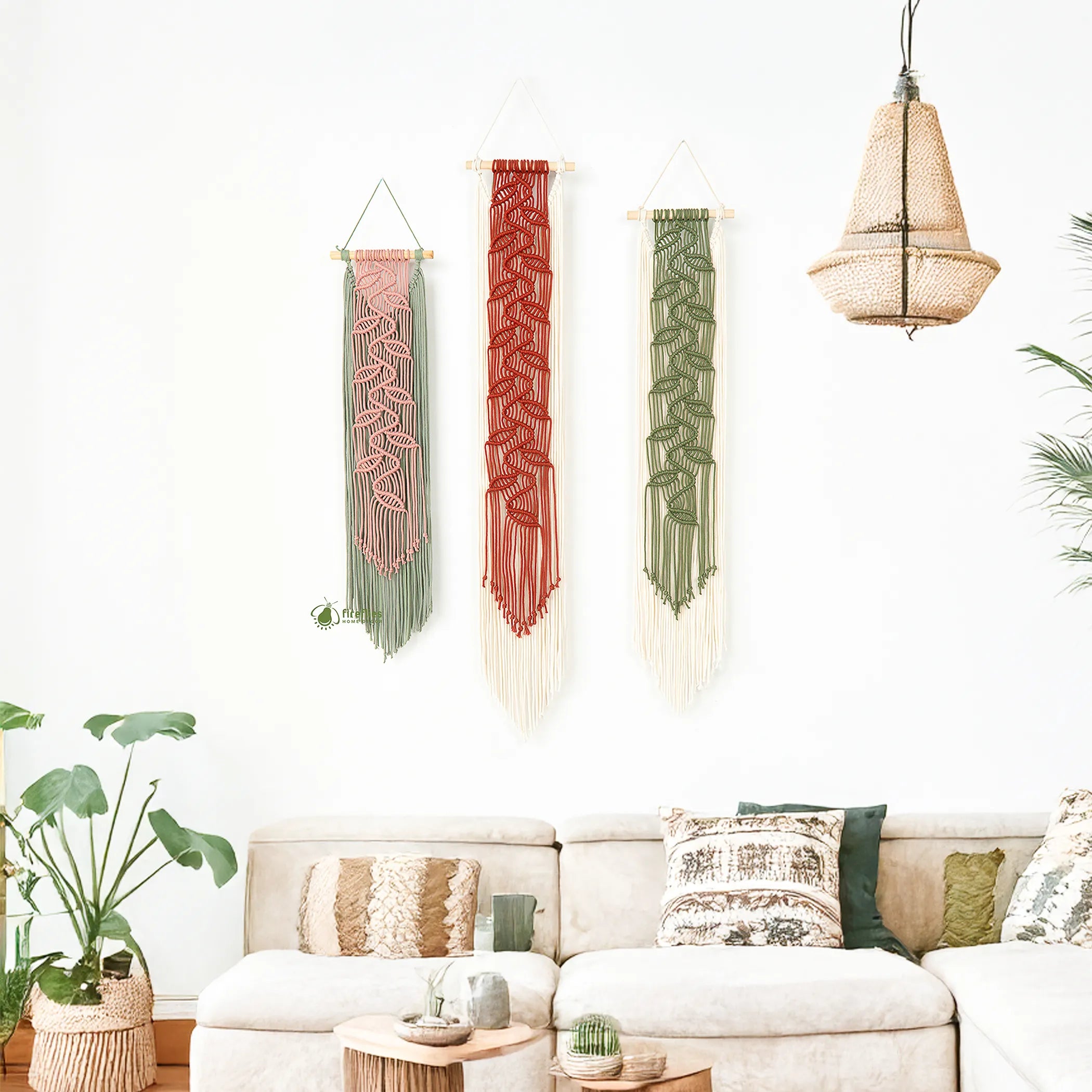Translation missing: en.macrame wall hangings for living room decor: Living Room Statement