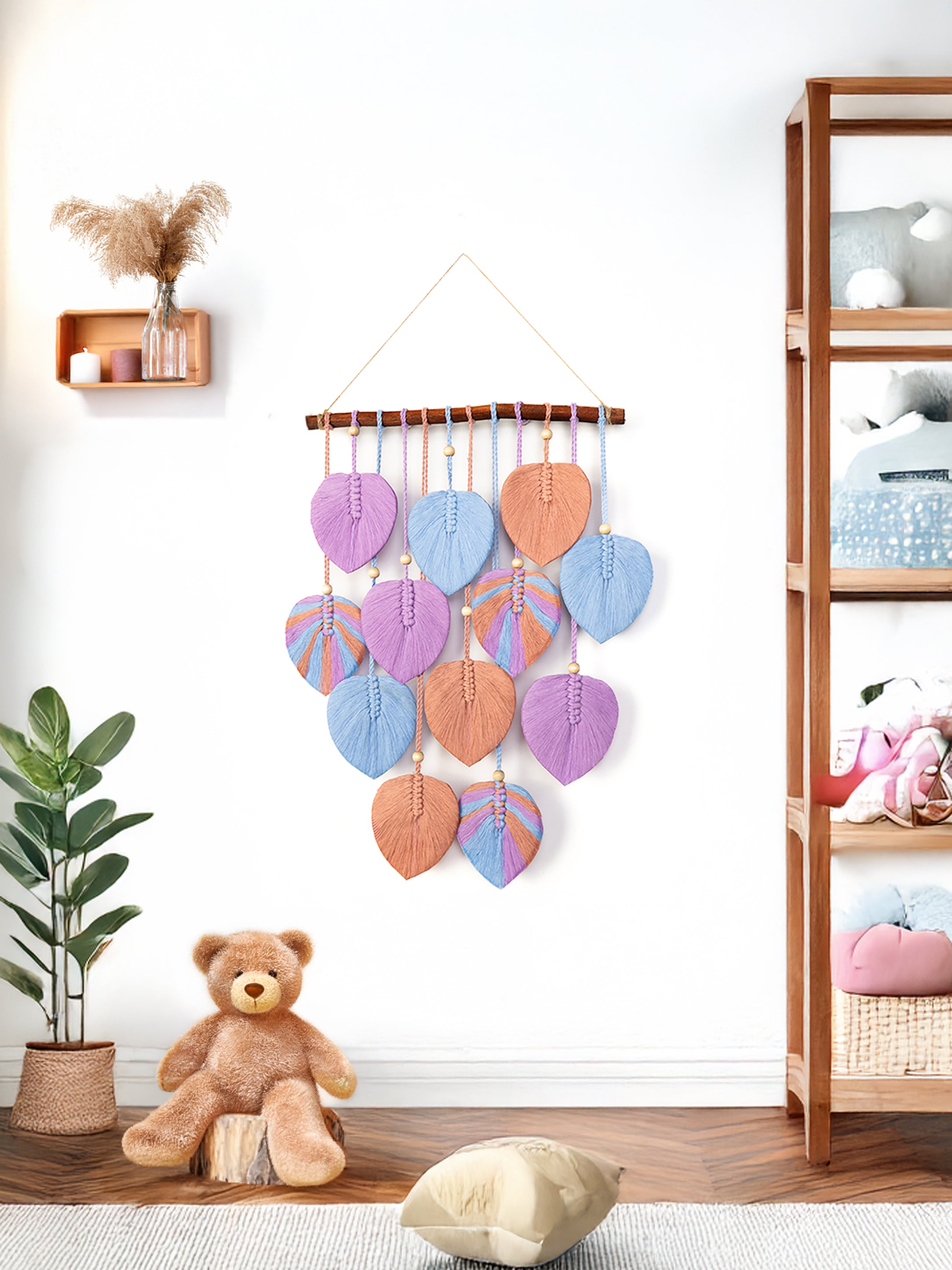 Astra Assorted Macrame Leaf Wall Hanging