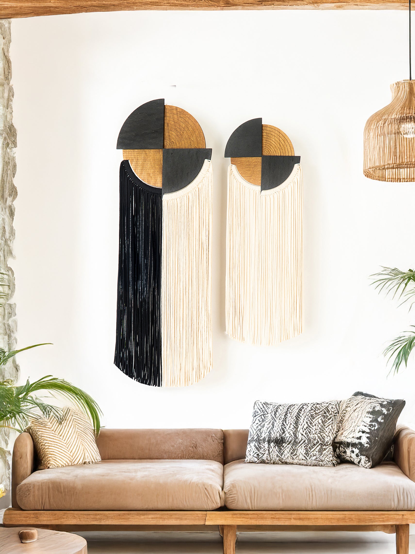 Circa Macrame Fiber Wall Art Y39