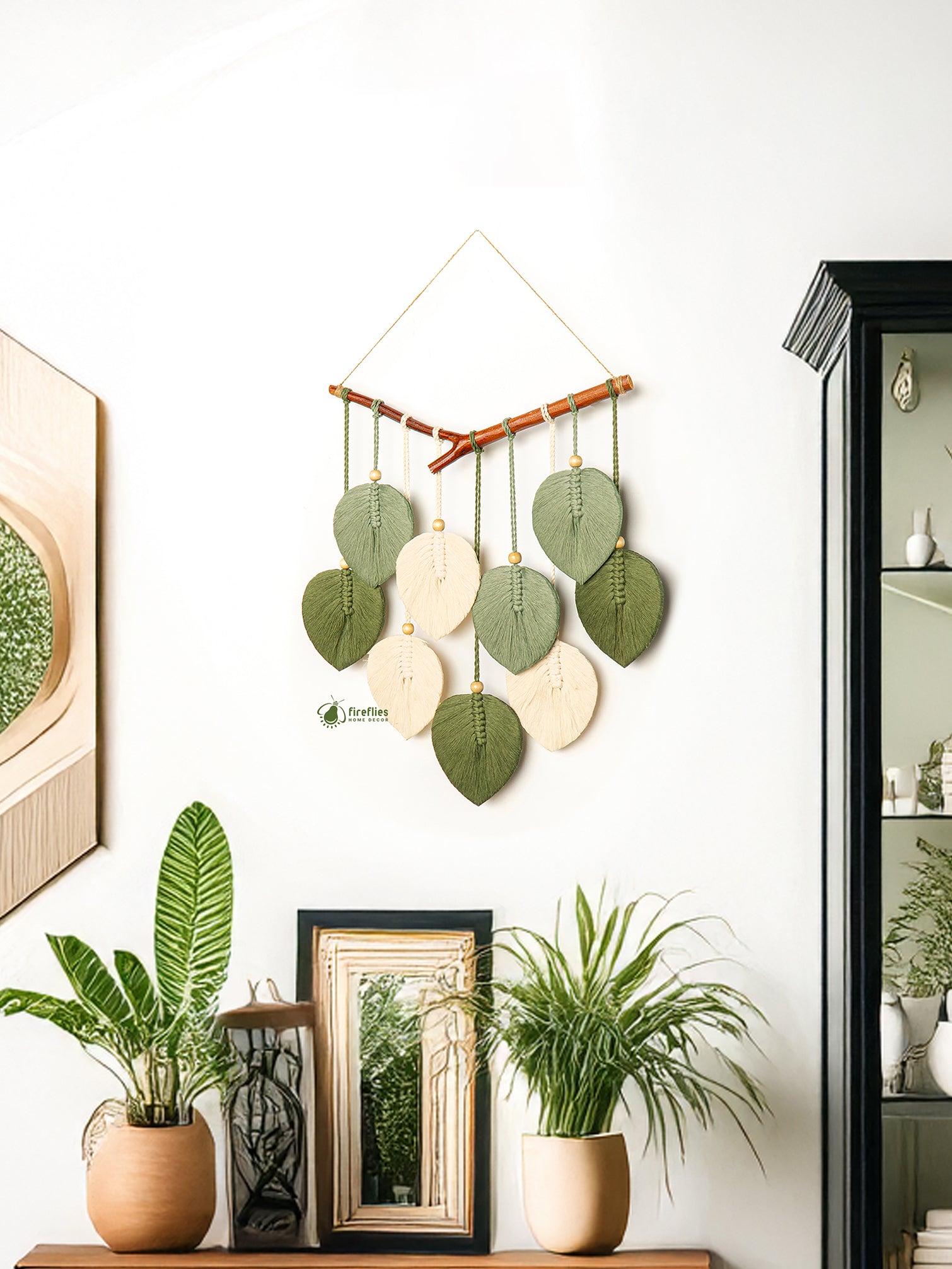 Gale Macrame Leaf Wall Hanging