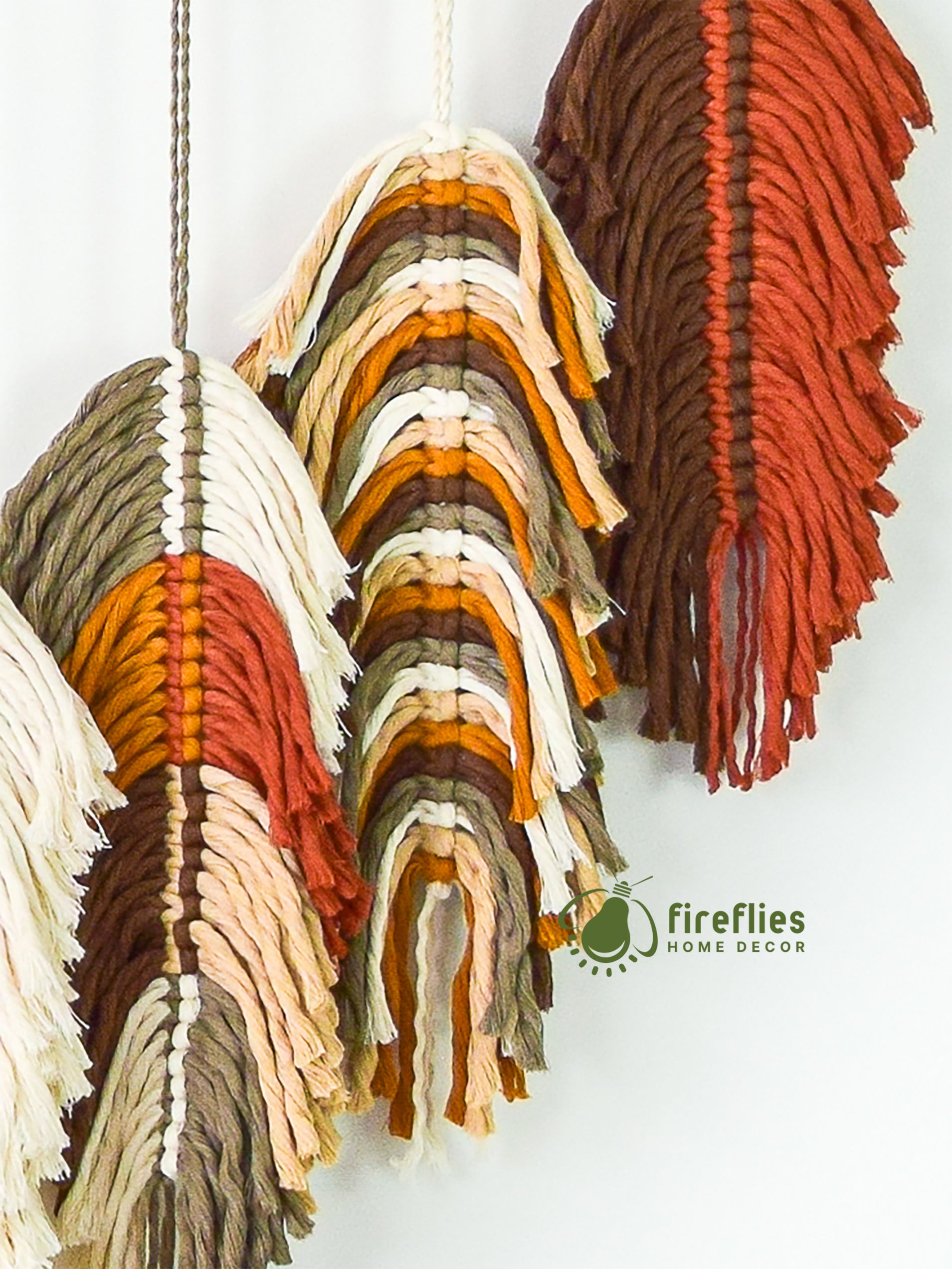 Soko Tropical Feather Macrame Art (S5)