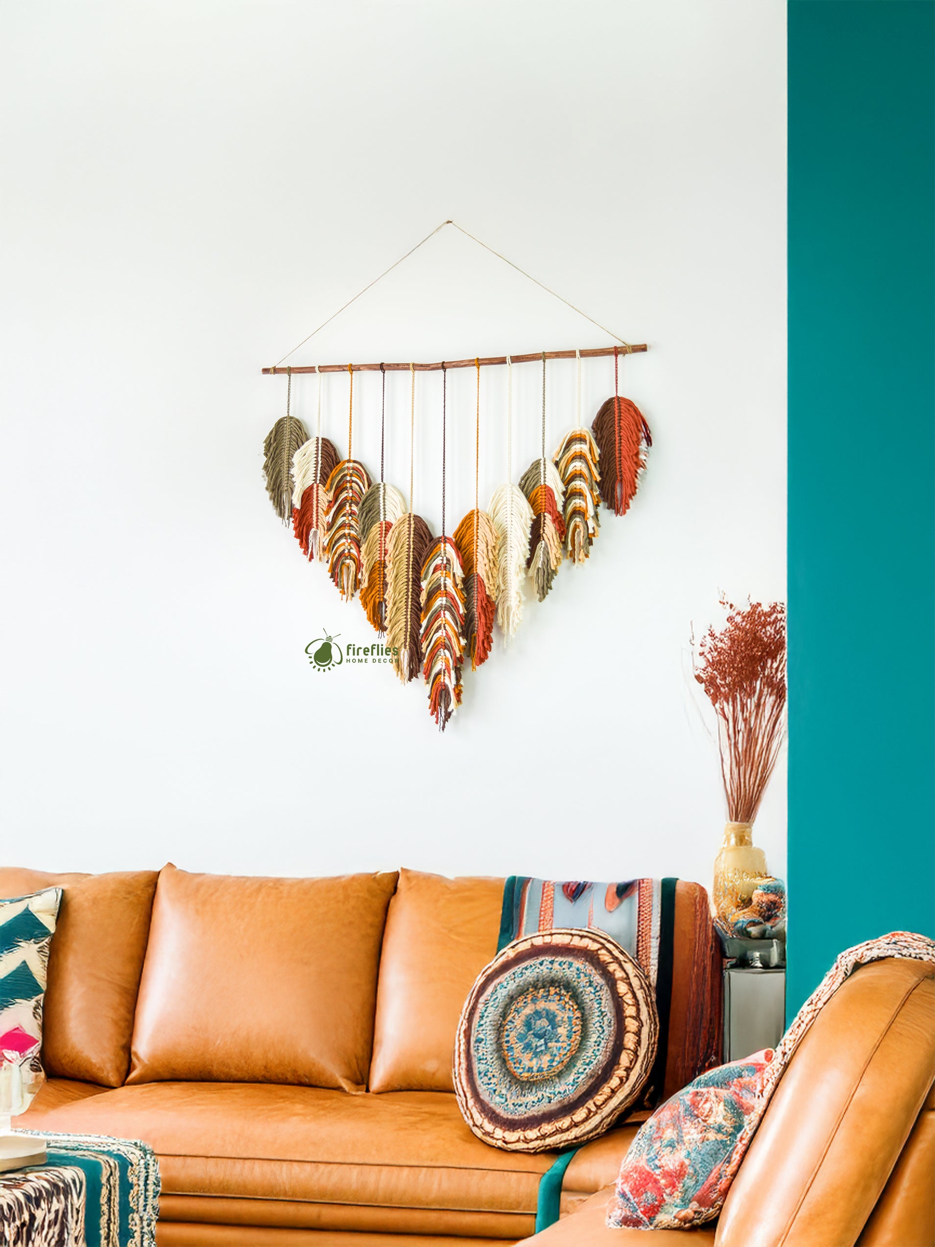 Soko Tropical Feather Macrame Art (S5)