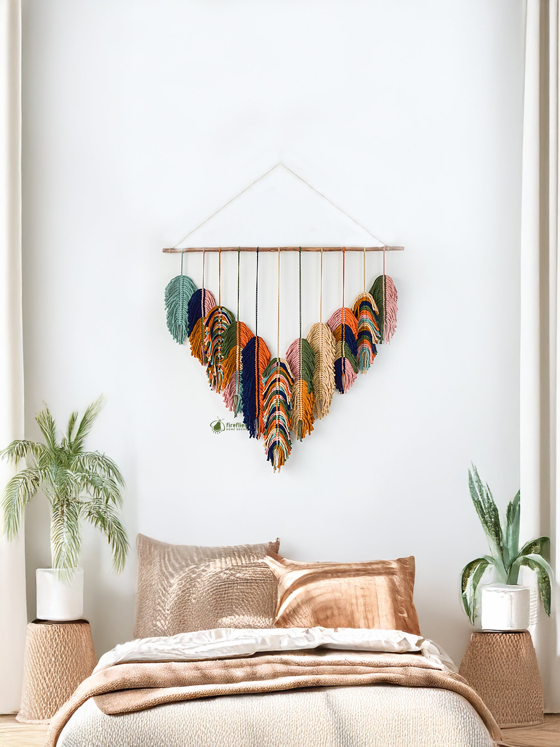 Soko Tropical Feather Macrame Art (S2)