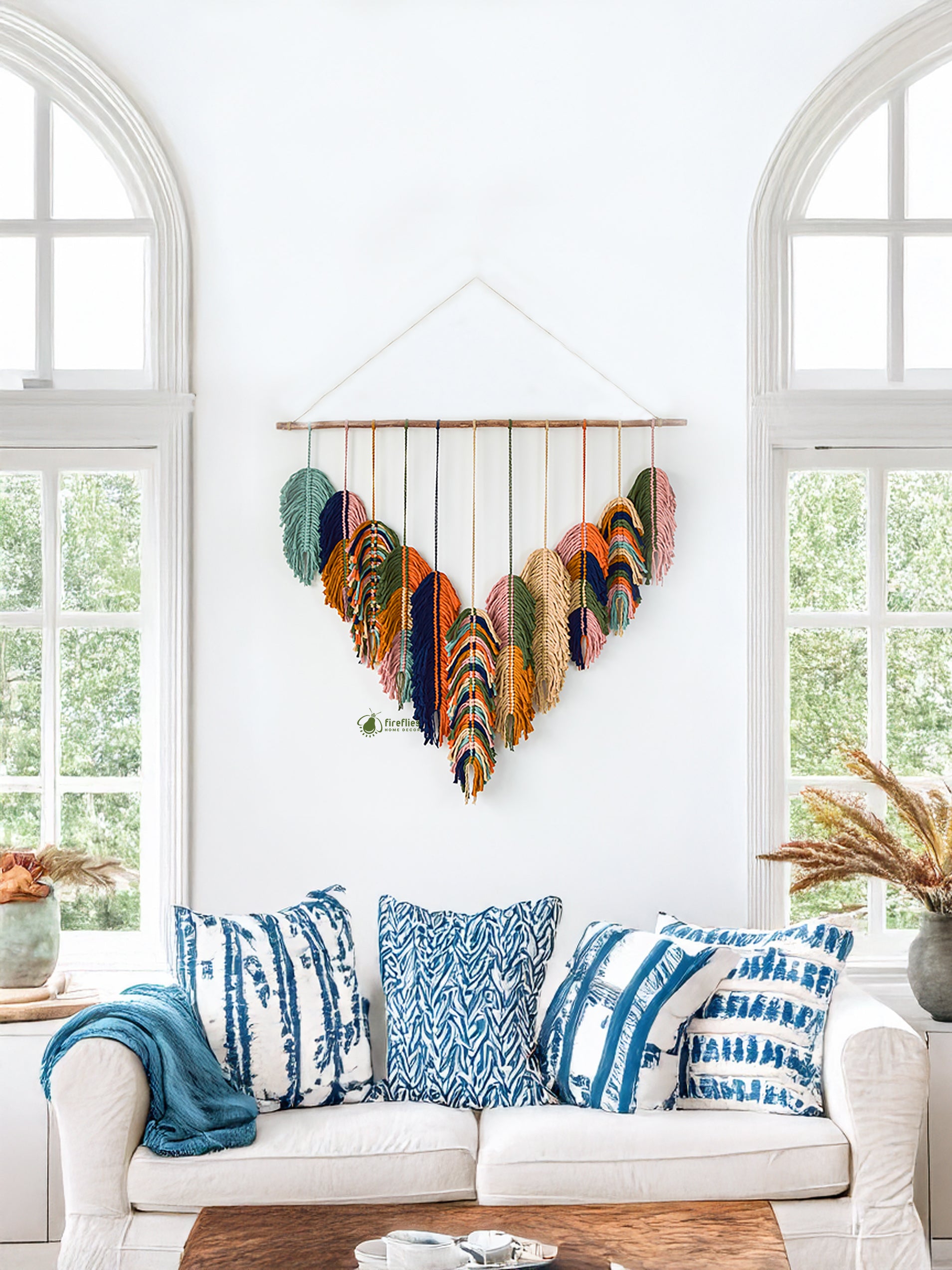 Soko Tropical Feather Macrame Art (S2)