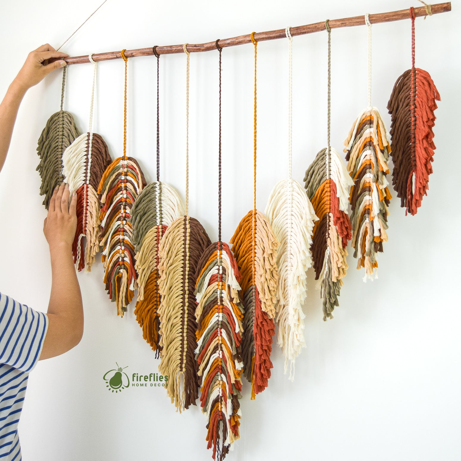 Soko Tropical Feather Macrame Art (S5)