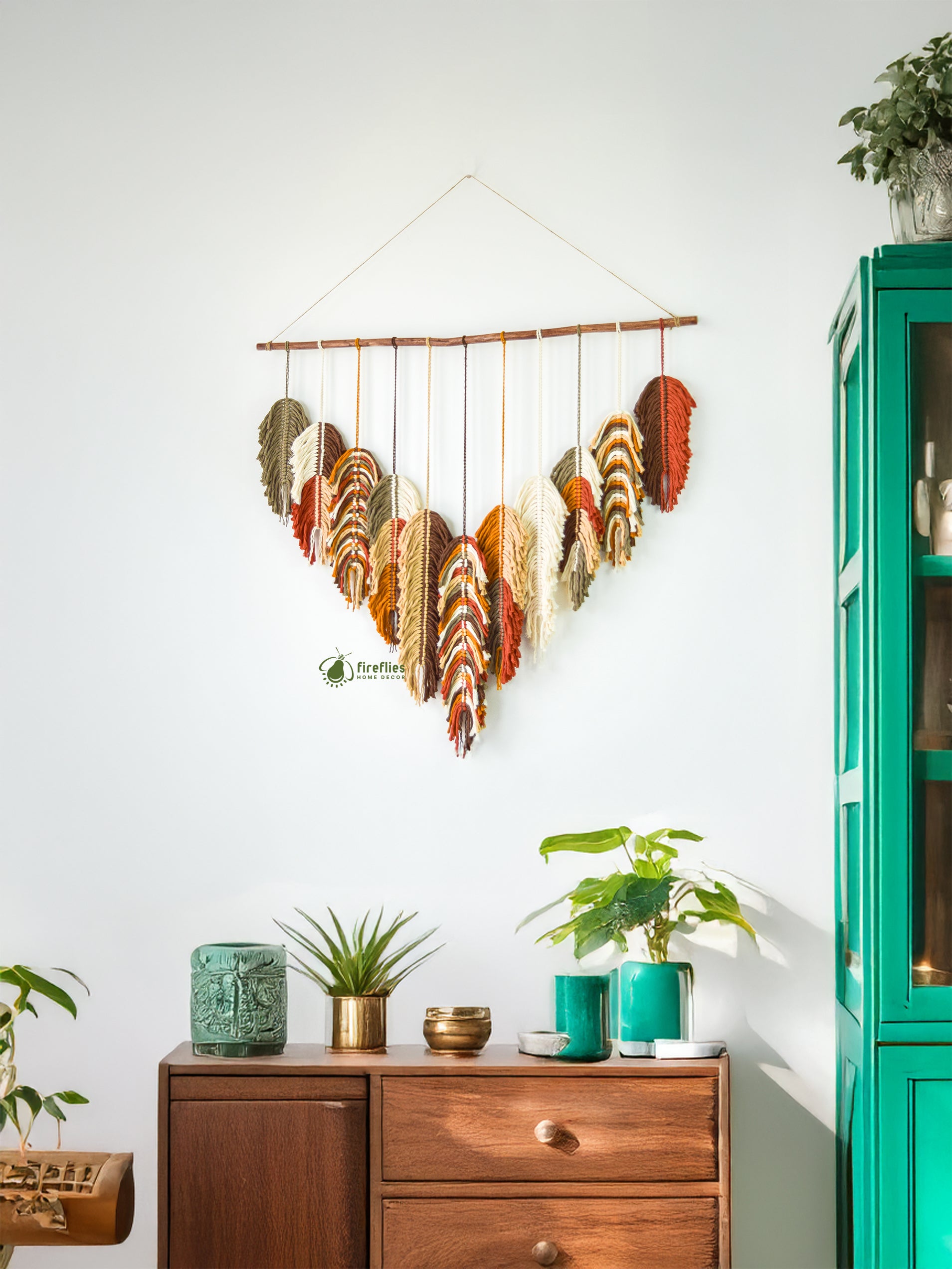Soko Tropical Feather Macrame Art (S5)