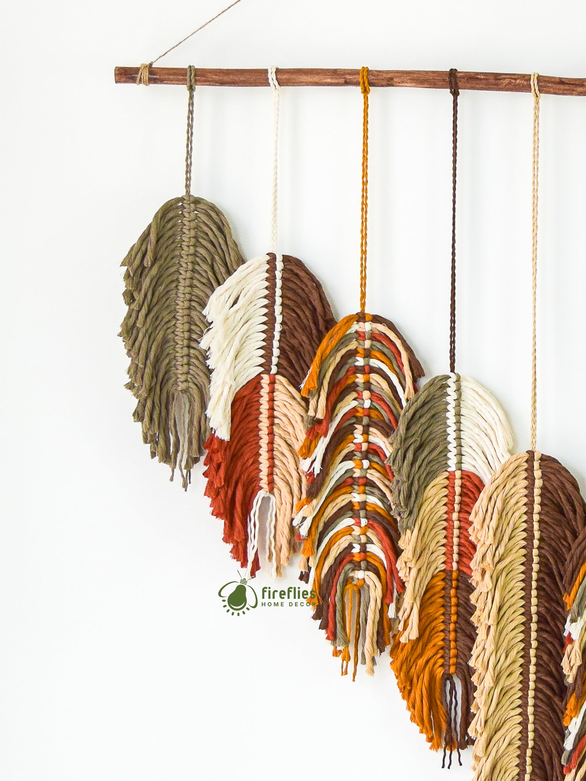Soko Tropical Feather Macrame Art (S5)