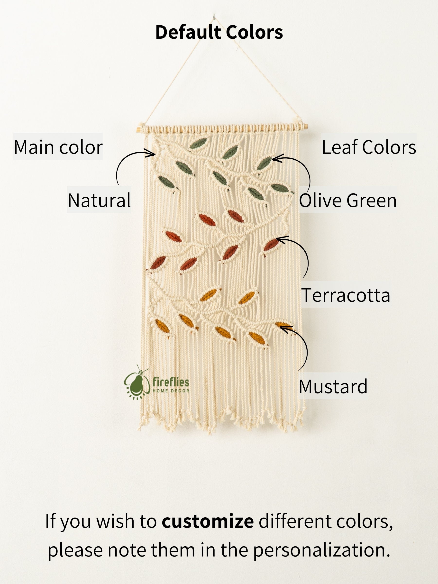 Handmade macrame curtain, perfect for cozy or modern decor 
