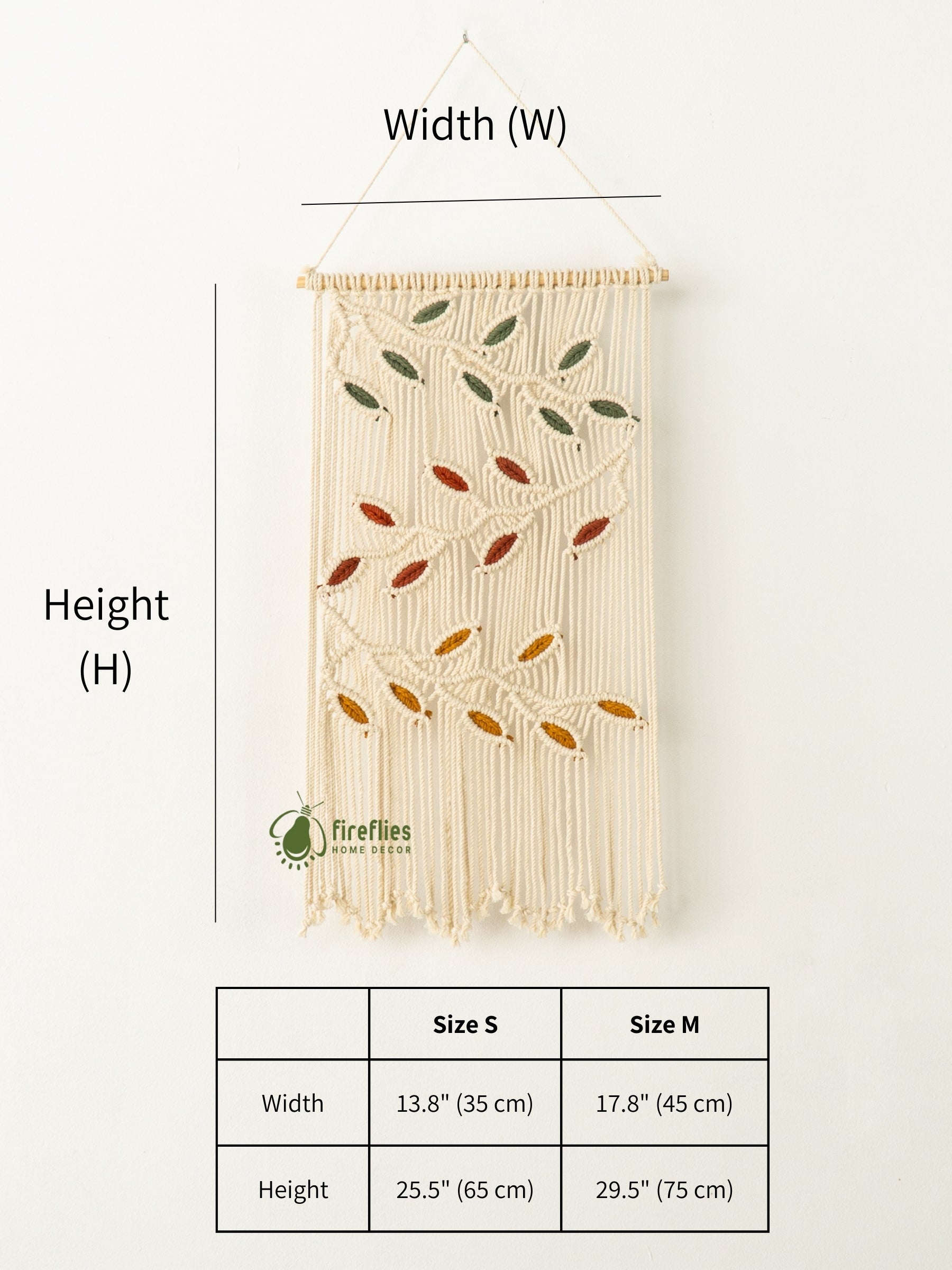 Handwoven macrame curtain, perfect for adding natural charm 
