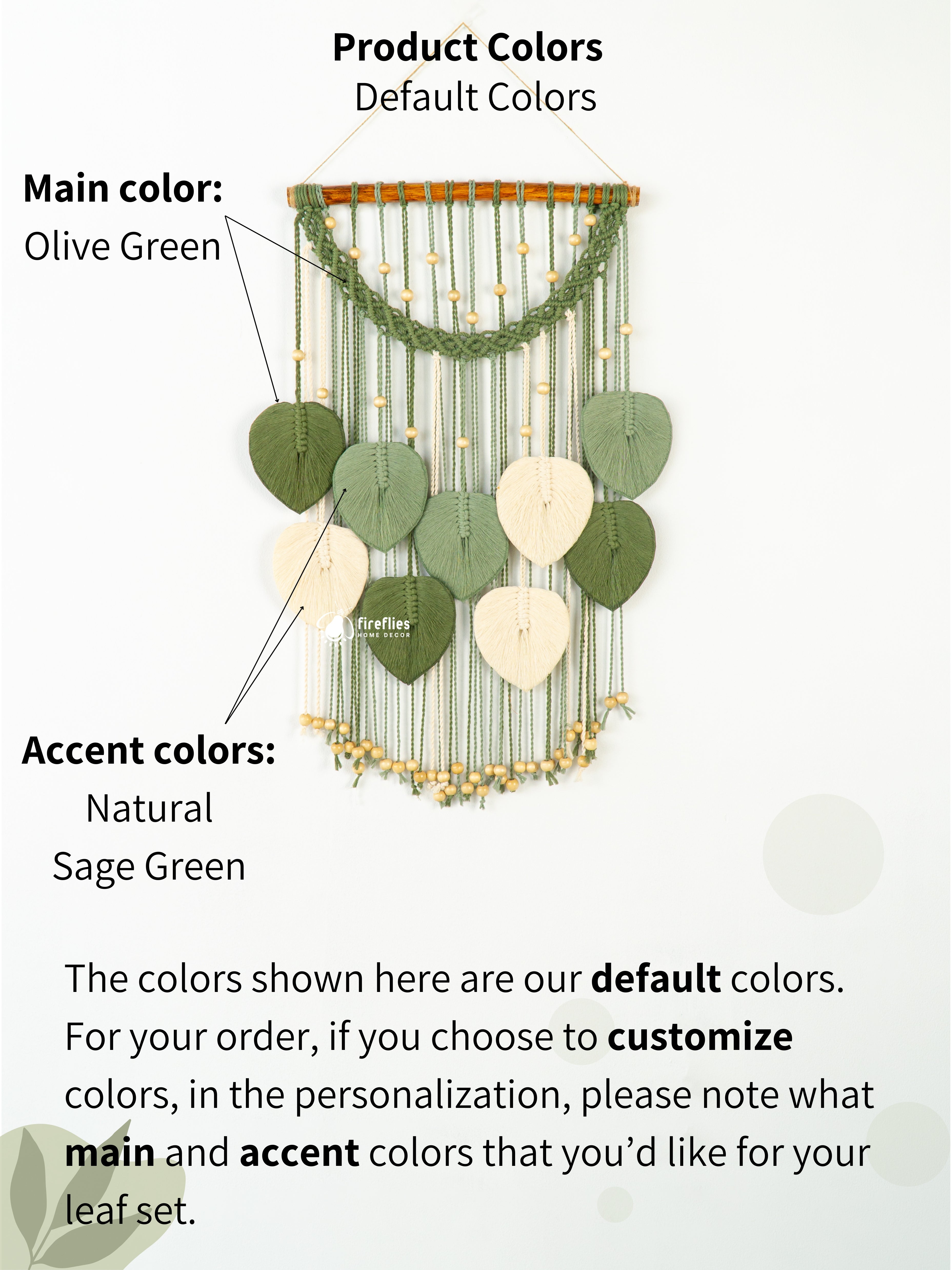 Handcrafted macrame leaf art, perfect for natural or boho decor    
