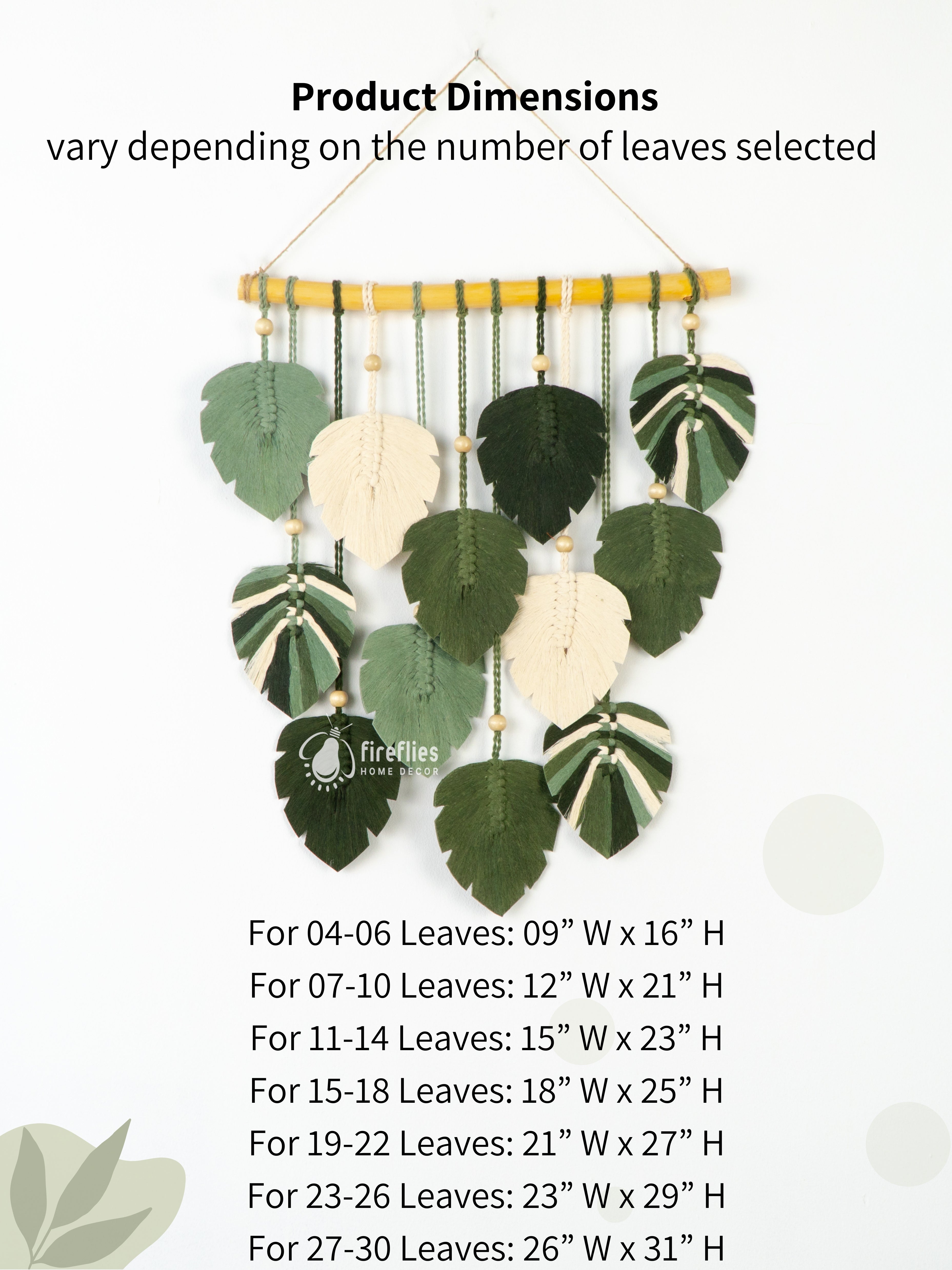    Boho-inspired macrame leaf, perfect for simple or neutral homes    
