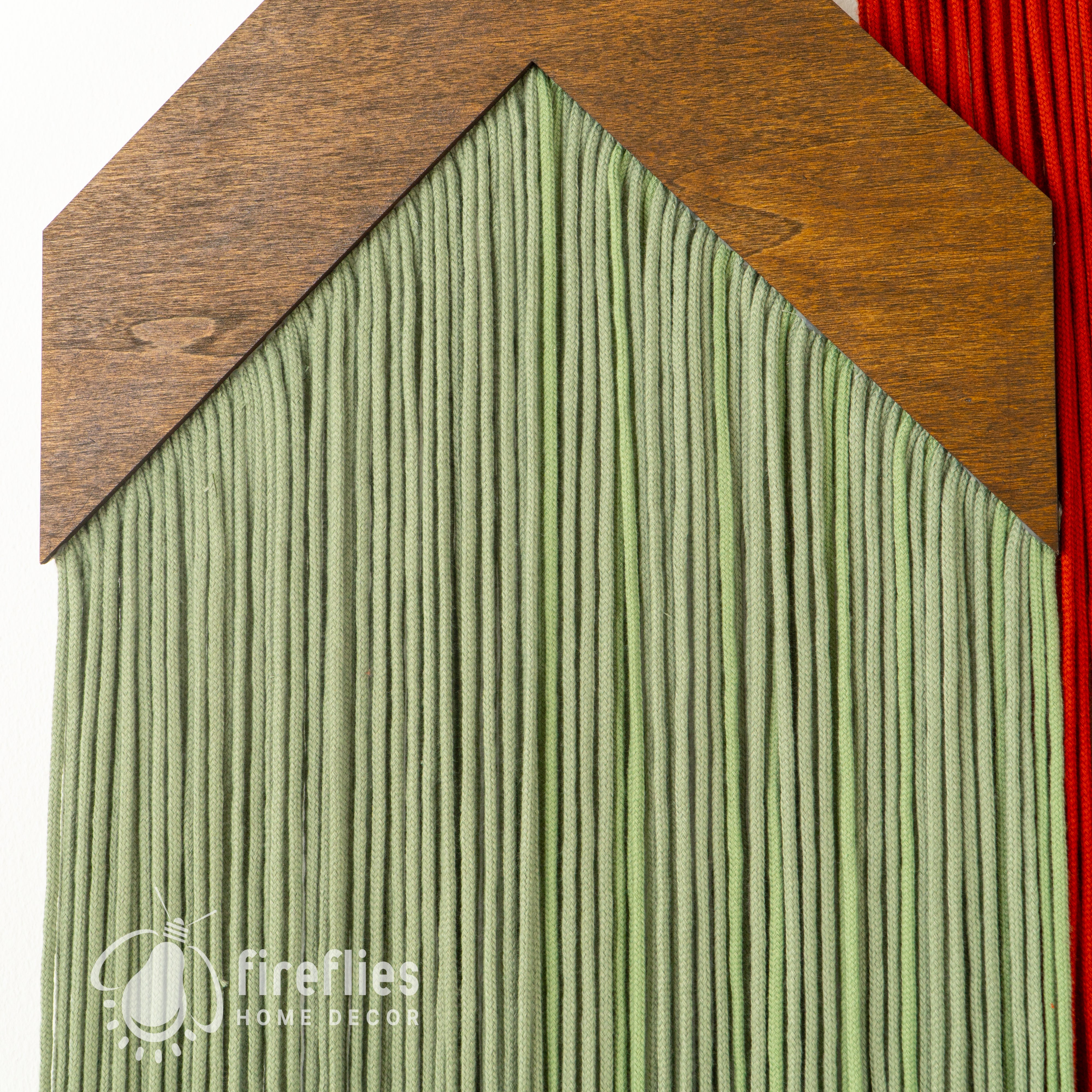 Natural macrame fiber wall hanging ideal for minimalist or earthy spaces adding warmth and charm
